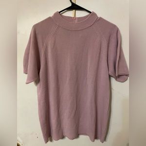 Pink back zip sweater